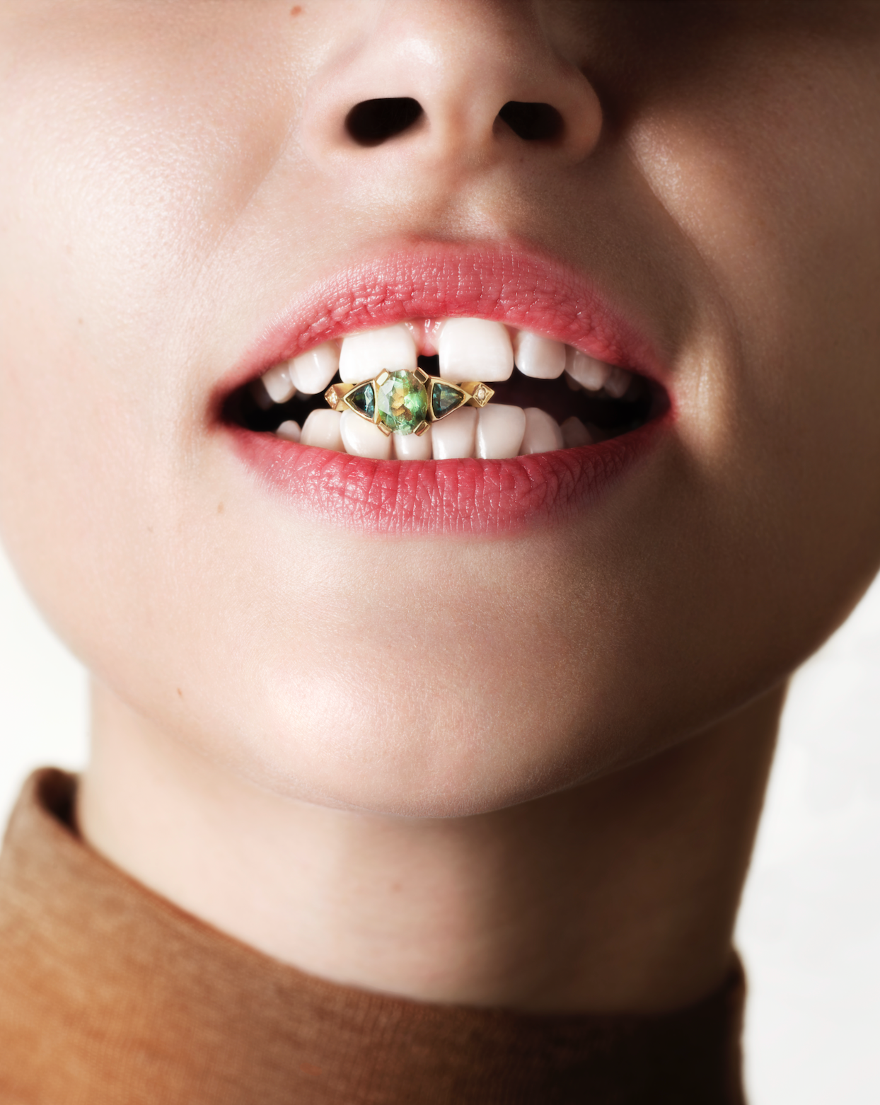 BAGUE HERA SAPHIR VERT ET TOURMALINES