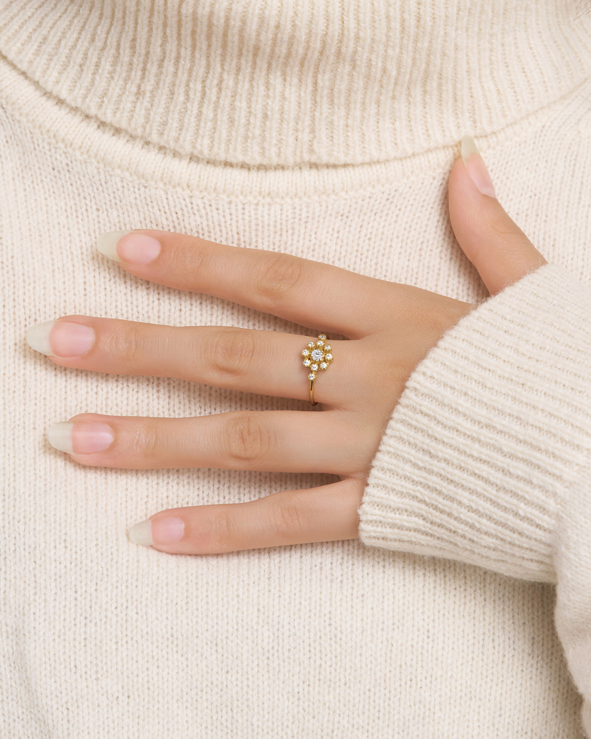 BAGUE BRUNE DIAMANTS  Monsieur Paris