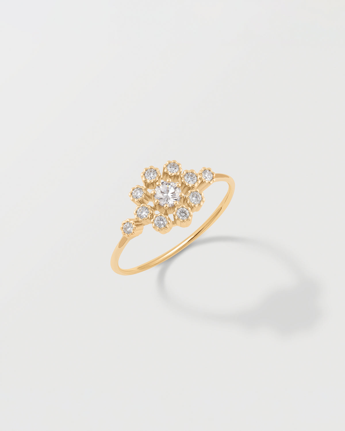 BAGUE BRUNE DIAMANTS  Monsieur Paris