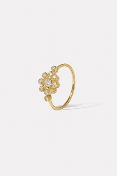 BAGUE BRUNE DIAMANTS