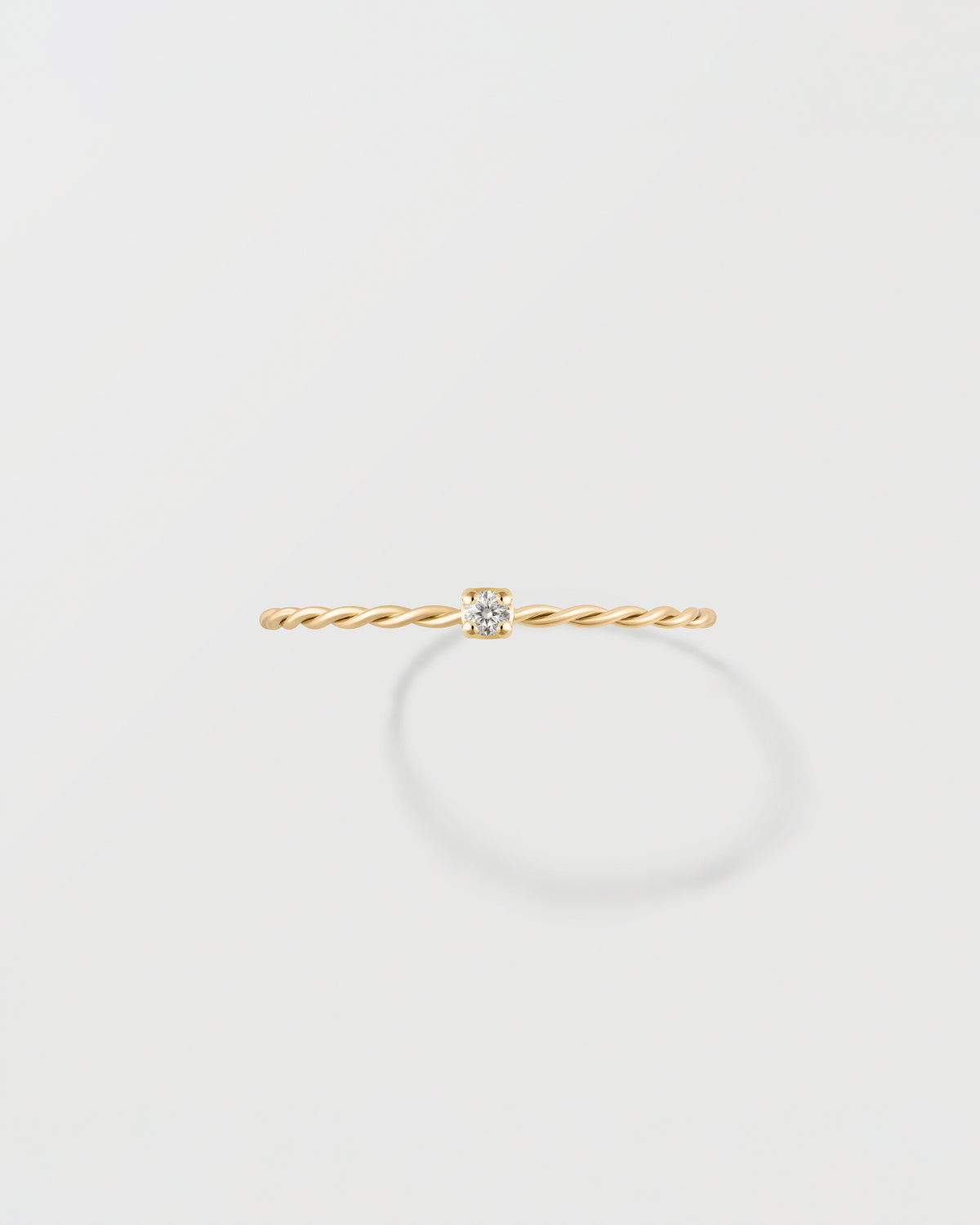 BAGUE OLYMPE TORSADÉE, DIAMANT Solitaire Monsieur Paris