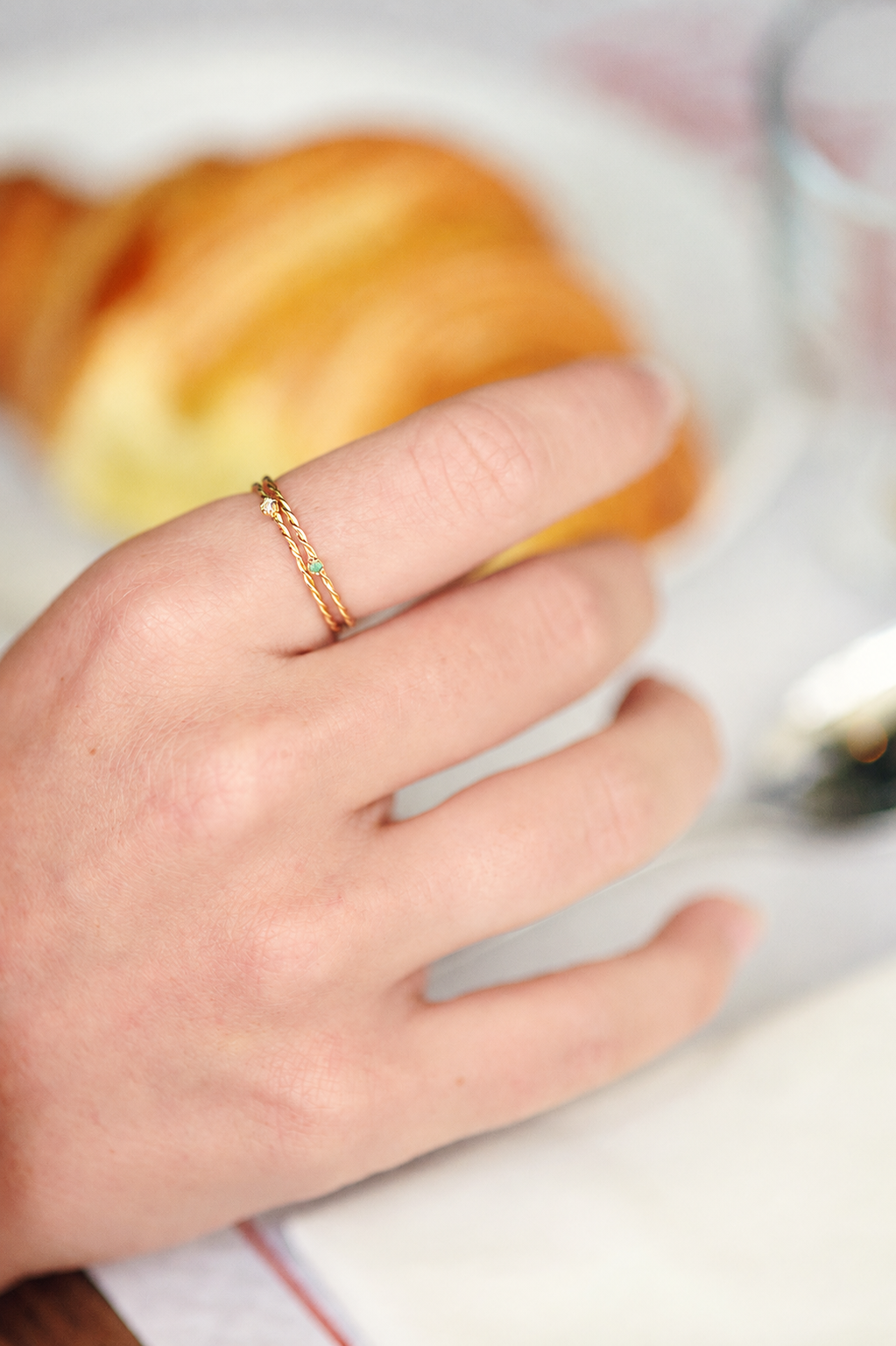 BAGUE OLYMPE TORSADÉE, DIAMANT