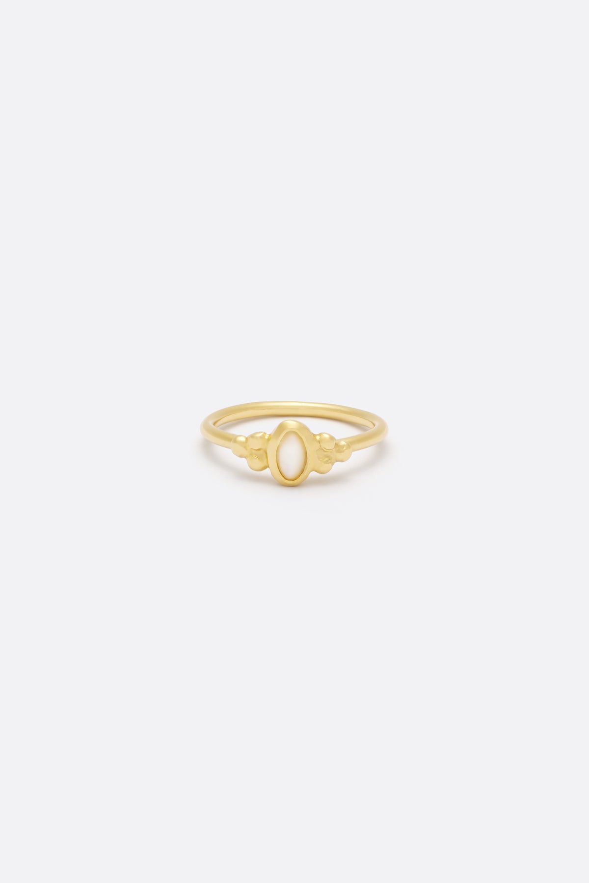 Bague Lila plaqué or nacre - Monsieur Paris