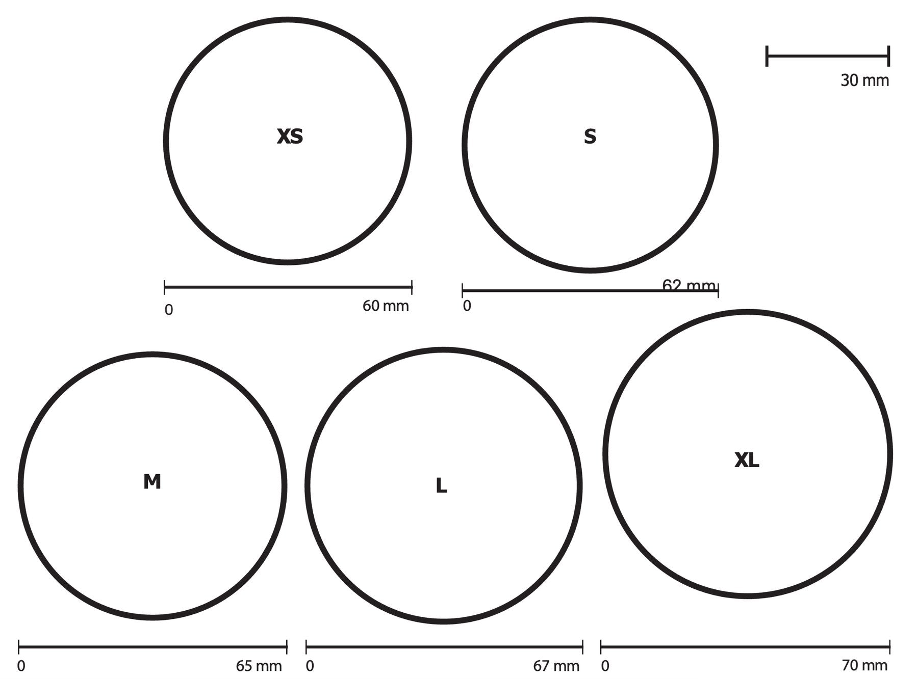 Diagramme pour déterminer la taille de bracelet Monsieur Paris