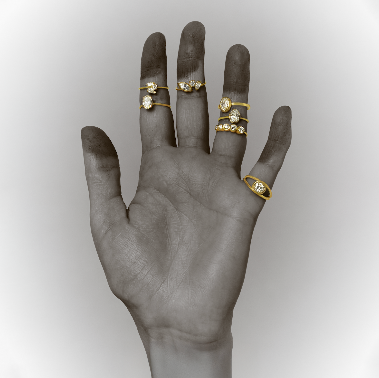 BAGUE ADAMA DIAMANTS Monsieur Paris