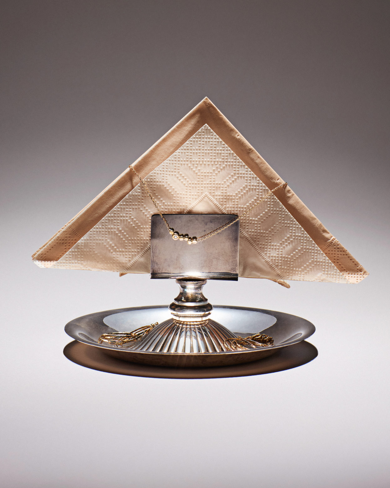 YELLOW GOLD IRA NECKLACE Monsieur Paris